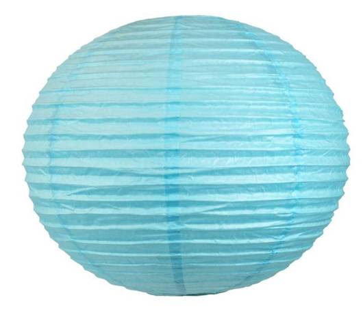 Abażur papierowy niebieski kokon kula 70-16969