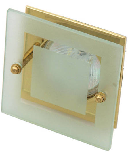 Oprawa stropowa szklana kwadrat złota SZ-05 2219604